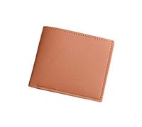 Cartera delgada para mujer, de color sólido, con múltiples ranuras para tarjetas, café, Talla única