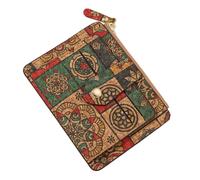 Cartera delgada para mujer, tarjetero floral vintage, carteras para mujer pequeña, tarjetero delgado marrón para licencia de conducir, tarjetas de identificación, f, Refer to description, Unisex