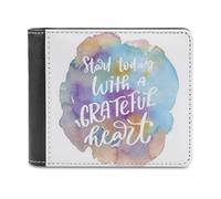 Cartera Empieza Hoy | Cartera Cristiana de Piel sintética para Hombre y Mujer | Regalo Inspirador para creyentes