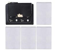 Cartera Estampada De 1 Pieza, Tarjetero Transparente De 4 Piezas, Cartera De Mujer, Mini Cartera De Mujer, Cartera De Viaje De Mujer, Cartera Plana, Tarjetero De Mujer