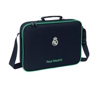 REAL MADRID 2ª EQUIPACIÓN 25/26 - Cartera Extraescolares, Maletín Portatodo, Bandolera, Cómoda y Versátil, Calidad y Resistencia, 38x6x28 cm