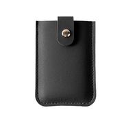 Cartera extraíble para tarjetas, 6 ranuras, versátil, delgada, con botón de presión, elegante tarjetero de cuero, cartera extraíble para tarjetas de membresía, tarjetas de identificación y cartera con