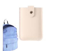Cartera extraíble para tarjetas, 6 ranuras, versátil, delgada, con botón de presión, elegante tarjetero de cuero, cartera extraíble para tarjetas de membresía, tarjetas de identificación y cartera con