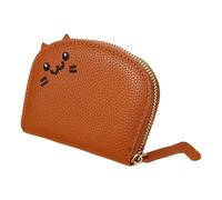 Cartera genérica - PU Leather Change Purse Wallet | Portable Credit Card Holder | Cartoon Zipper Card Cases Holder for Girls, & Women, marrón, Se référer au descriptif, Consulte la descripción