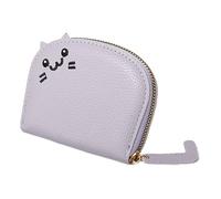 Cartera genérica - PU Leather Change Purse Wallet | Portable Credit Card Holder | Cartoon Zipper Card Cases Holder for Girls, & Women, Lavanda., Se référer au descriptif, Consulte la descripción