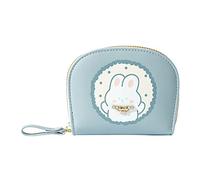 Cartera grabada con texto en inglés "I Choose You" multifuncional de gran capacidad con cremallera, carteras pequeñas para mujer (azul, talla única)