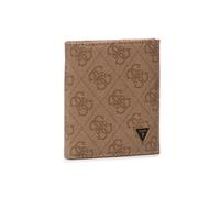 Cartera guess vezzola para hombre / billetera textil marrón compacta