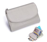 Cartera Joyfullygo Unisex De Piel De Guijarro, Cartera Corta De 5,3 Pulgadas con Clip para Billetes, Bolso De Man(Set 9)