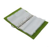 Cartera líder de pesca con mosca de 10 bolsillos con cierre a presión, material de fieltro EVA suave transparente y capacidad de almacenamiento organizada (verde)