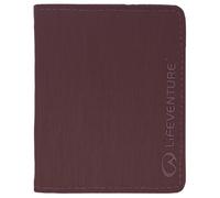 Lifeventure Cartera Triple con Protección RFID, Cartera Triple con Cremallera para Viajes, Material Reciclable, Ciruela
