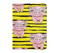 Cartera ligera de piel sintética para pasaporte, para mujeres y hombres, lindo libro de pasaporte, artículos esenciales de viaje, sin rayas, lindo cerdito, Multi, 1 size, Casual