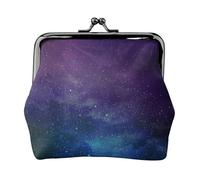 Cartera ligera minimalista con estampado interestelar de Universo con estrellas, galaxia, para viajes escolares y de trabajo, conciertos, kit de viaje
