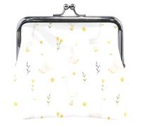 cartera lindo con ramita de ganso para mujer, de piel, con hebilla y cierre de beso para niñas, Linda ramita de ganso, UNITALLA, Linda ramita de ganso, UNITALLA, Classic
