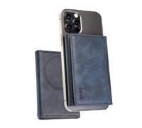 Cartera Magnética Etres con Protección RFID, Compatible con MagSafe para iPhone Serie, Tarjetero de PU Leather, Bolsillo para Efectivo y 6 Ranuras para Tarjetas, Casual (Turquesa con Bolsillo)