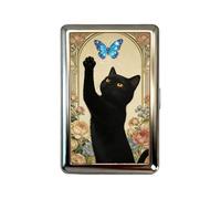 Cartera Metálica Portatarjetas - Vintage con Bloqueo de señal - Monedero metálico para Dinero y Recibos,para Viajes Diarios, Universidad, Hombres, Mujeres, Novia, Madre