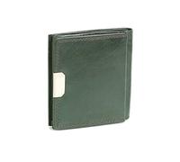 Cartera Monedero pequeña de Piel, Estilo Box para señores y señoras LEAS, Piel auténtica, Verde - ''LEAS Special Edition''