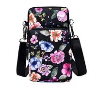 Cartera multifuncional para teléfono móvil con correa para el hombro, bolso bandolera de nailon, monedero con tarjetero, adecuado para