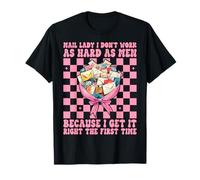 Cartera, no Trabajo Tan Duro como los Hombres, trabajadora Postal, Coquette Camiseta