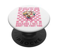 Cartera, no Trabajo Tan Duro como los Hombres, trabajadora Postal, Coquette PopSockets PopGrip Adhesivo