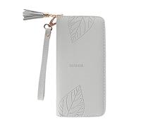 Cartera para hombre al aire libre, color liso, para múltiples tarjetas, carné de identidad, bolso de mano, fundas para tarjetas de embrague (verde, talla única)