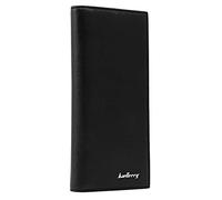 Cartera para hombre, ideal para tarjetas postales y notas, para el día del padre, padre, marido, a la moda, Cremallera, negro