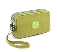 Cartera para hombres y mujeres, cartera de gran capacidad, bolsa de tela Oxford, bolsa de mano de 3 capas