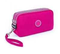 Cartera para hombres y mujeres, cartera de gran capacidad, bolsa de tela Oxford, bolsa de mano de 3 capas