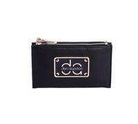 Cartera para Mujer DON ALGODON Pordenone en Piel sintética Negra con Cremallera.