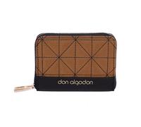 DON ALGODON Cartera para mujer Viareggio en textil negra con cremallera.