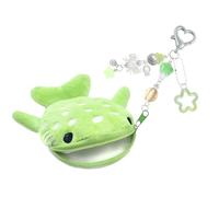 Cartera para niños con temática de Ballena, Monedero de Tela de Felpa con Cremallera, para contenedores de Almacenamiento de Cambios pequeños, Bolsa de Monedas de Animales encantadores, Bolsa
