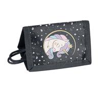 Cartera para niños - Monedero - Bolsillo en el pecho - Niños y niñas - Varios diseños - Perros caballos Marvel Disney, azul oscuro, 12 x 8,5 x 1 cm, Monedero