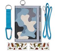 Cartera para niños, niñas, adolescentes, tríptica, para niños, bonitas carteras con cremallera, bolsillo para monedas y tarjeteros, regalos de cumpleaños para niños, Animal-1, 5x3 inch, Animal-1