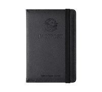 Cartera para Pasaporte y Tarjetero, Cartera para Pasaporte, Organizador de Documentos con Bloqueo para identificación, Dinero en Efectivo, Tarjetas, Billetes, Negro, Refer to Description, Unisex