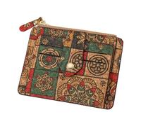 Cartera para tarjetas de crédito, tarjetero para mujer - Tarjetero Cartera floral vintage | Carteras Pequeñas para Mujer, Tarjetero Marrón para Licencia de Conducir, Tarjetas de Identificación