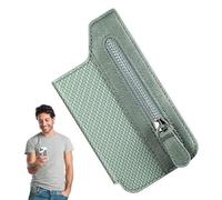 Cartera para tarjetas de teléfono, cartera magnética para teléfono, plegable en la parte posterior del bolsillo para cambio de teléfono, práctica funda adhesiva para el día del padre, la fiesta
