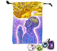 Cartera para Tarot - Tarjetero de tela para Tarot Oráculo - Funda Ramo Vintage Gótica Linda para Joyas Principiantes Lectura Divinación Halloween Amor