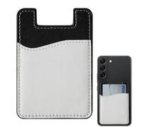 Cartera para teléfono - Cartera adhesiva para teléfono, tarjetero resistente al desgaste, material de poliuretano, capa interior corrugada para dinero, facturas, tarjetas de crédito, parte trasera de