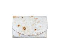 Cartera para Tortilla, Elegante, Multifuncional, Divertida, Segura, Realista para Burritos de harina con Cierre de Cremallera, Monedero Circular novedoso, Ideal para Guardar Dinero en Efectivo y