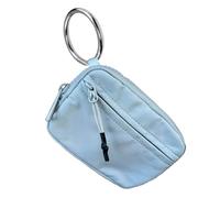 Cartera pequeña con cremallera, monedero,Tarjetero con cremallera y ventana de identificación - Cartera con cremallera para tarjetas, estuche con cremallera, pulsera para ir de compras, viajar