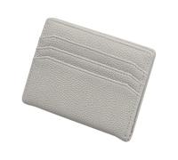 Cartera pequeña de cuero plegable para tarjetas de crédito, para organizar dinero, monedas, efectivo, mujeres, viajes, negocios, cumpleaños, Gray, Refer to description, Unisex
