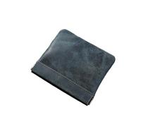 Cartera pequeña de piel sintética para monedas, monedero, organizador compacto para hombres y mujeres, Azul oscuro, As the pic show