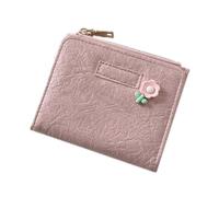 Cartera pequeña para mujer, cartera para mujer, cartera Billfold cartera de tarjetas de crédito, cartera multitarjeta, cartera de crédito de gran capacidad, organizador de embraya, rosa, Se référer au
