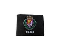 Cartera Personalizada para Hombre Valladolid, Cuero Sintético, Cartera con 3 Tarjeteros, Compartimentos para Billetes, Caja de Regalo