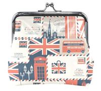 cartera personalizado clásico de Londres rojo y azul para mujer, bolsa de piel para cambio de dinero para niñas, clásico London Red Blue, UNITALLA, Classic, clásico London Red Blue, UNITALLA, Classic