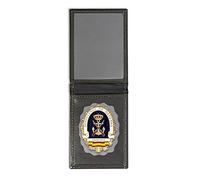 Cartera + Placa Ministerio De Defensa - Armada | Cartera de Polipiel identificativa con Chapa/Insignia para decoración, coleccionismo y atrezzo…