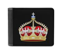 Cartera plegable con múltiples ranuras para tarjetas para hombres y mujeres con estampado de la Corona del Príncipe Heredero Alemán, Estilo:, Talla única, MHXYZHW