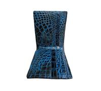 Cartera plegable de cocodrilo auténtica para hombre, carteras de cocodrilo real para hombre, Piel de cera de cocodrilo de cielo negro y azul, 9x 12cm, Casual