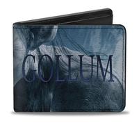 Cartera plegable de El Señor de los Anillos, de piel vegana, diseño de Gollum Scene Blues