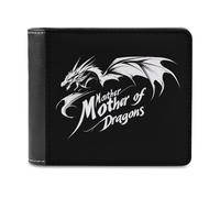 Cartera plegable de piel sintética con bolsillo para mujeres y hombres, diseño de madre de dragones, Estilo:, Talla única