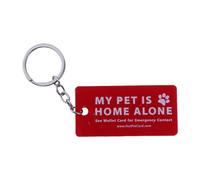 Cartera plegable para emergencias de mascotas, llavero de alertas de emergencias, contactos, tarjetero, alertas, llavero